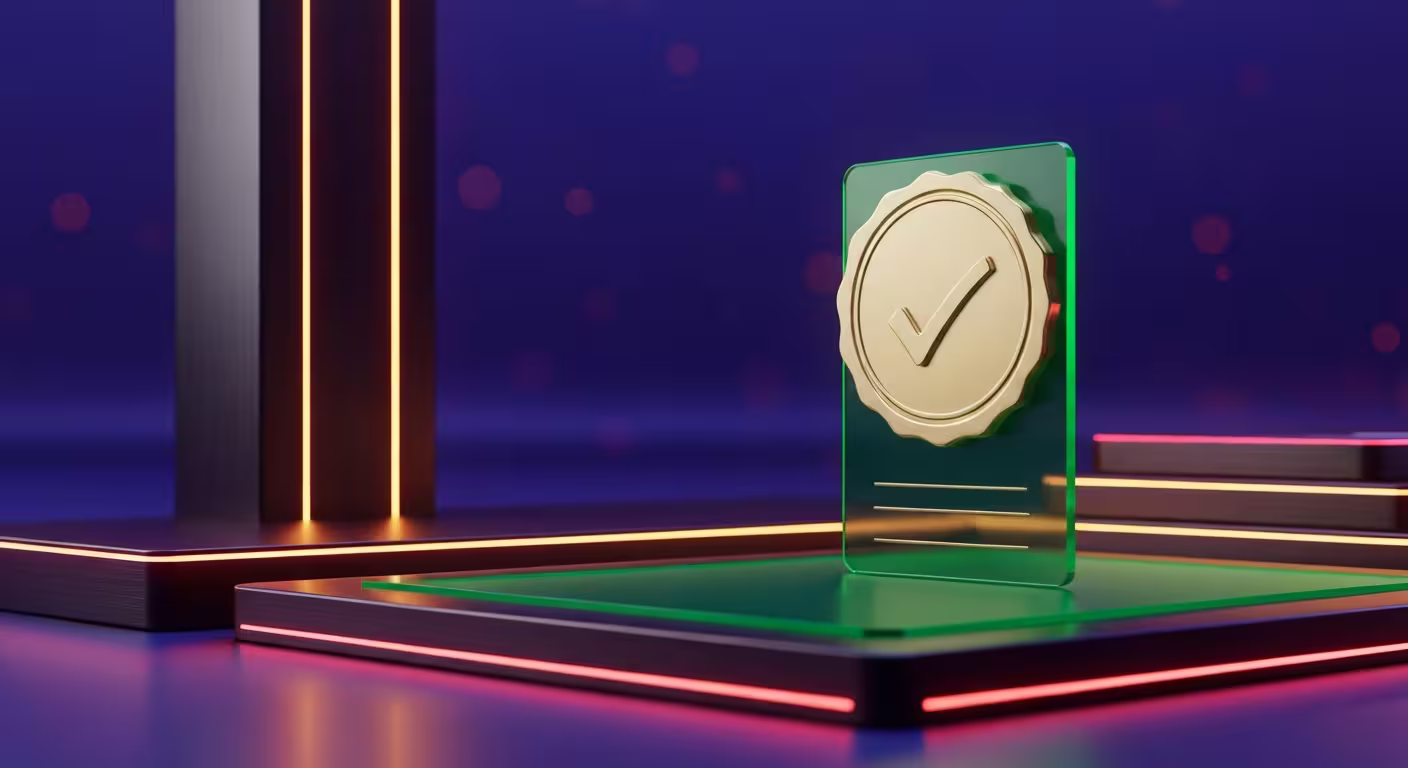Shield and checkmark icon symbolizing licensing and security standards reviewed by Ludivion